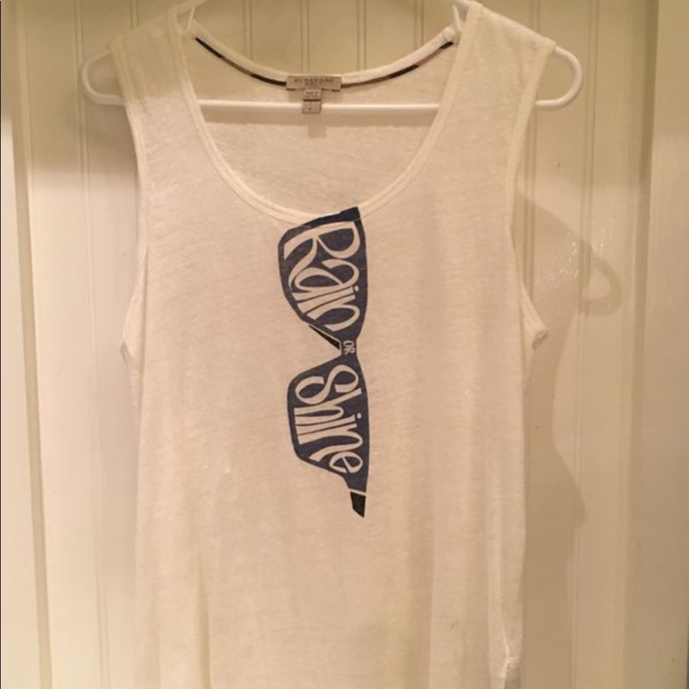Burberry Brit graphic linen tank top